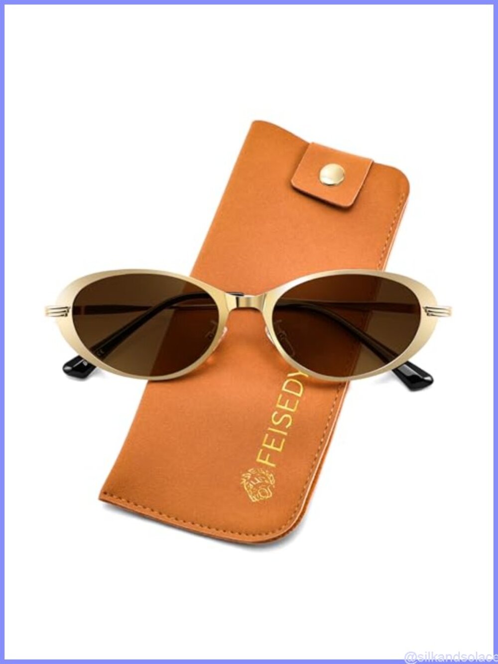 Metal Oval Sunglasses UV400 Protection Retro Trendy Unisex Shades